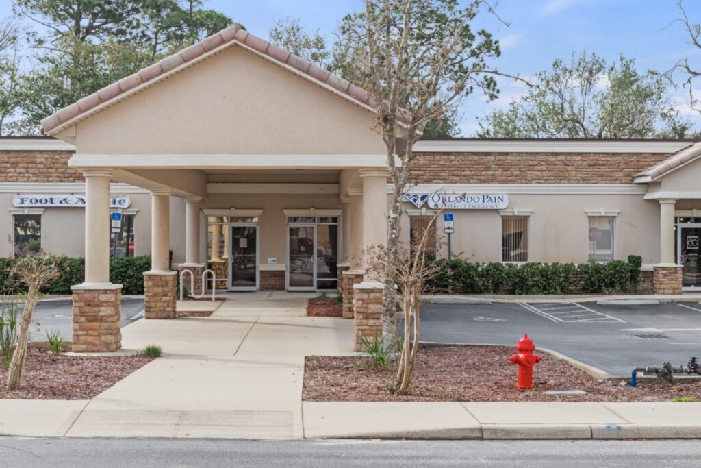 Discover effective pain management options in Daytona Beach, FL, Daytona, Port Orange, and across Volusia County. Learn about advanced treatments for back pain, arthritis, sciatica, and more » Front Exterior of Port Orange Pain Clinic, Orlando Pain Centers of Excellence – Port Orange, Florida » OrlandoPainCenters.com/Port-Orange
